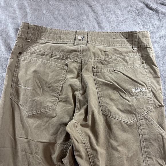 Kuhl Revolvr Pants Mens 34x27 Khaki Stretch Hiking Outdoor Patina Dye Gorpcore - Picture 3 of 16